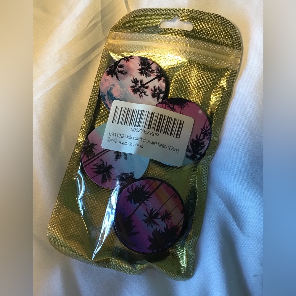 Palm Tree Phone Grip Set - Multicolor